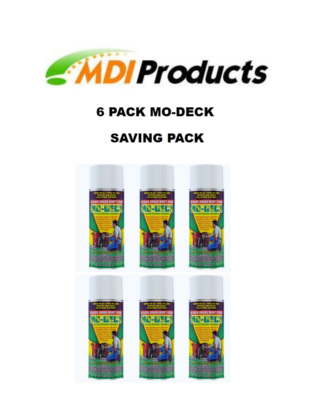 MO-DECK Spray 6-Pack of Large 11 oz Cans